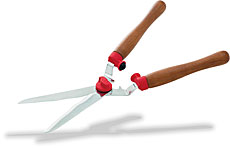 Heckenschere mit Wellenschliff