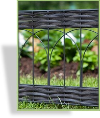 Beeteinfassung Typ 14 PVC Rattan rund
