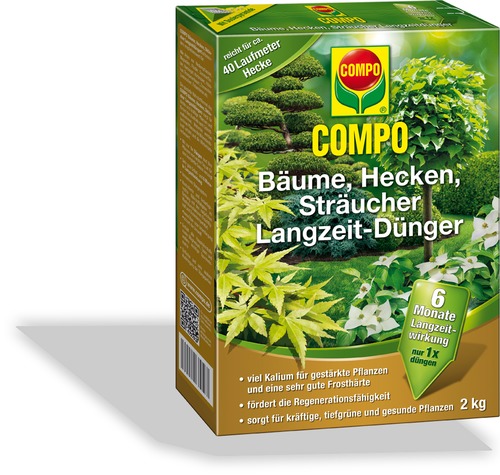Baume Hecken Straucher Langzeit Dunger